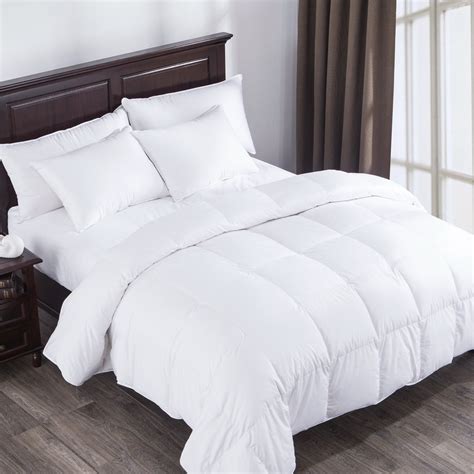 Downluxe Lightweight White Down Comforter Twin Size Down Duvet Inserts