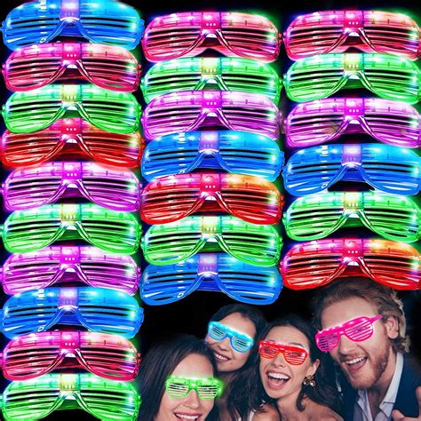 buy 50 pack led glasses 4th of july light up party glasses glow in the dark party supplies