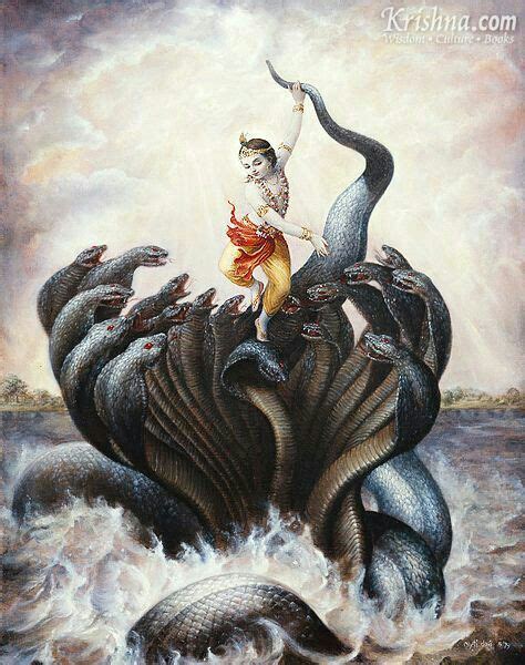 Krishna Hindu God Kaliya Daman Hindu God B