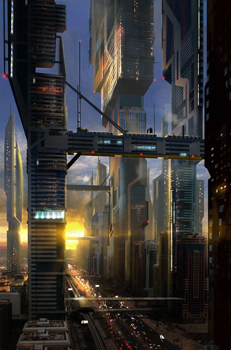 Sci Fi Cityscape By Lino Drieghe Games Design Graphisches Design