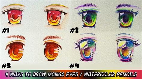 We did not find results for: How to Use Watercolor Pencils: DRAW MOE MANGA / ANIME EYES ( 4 WAYS ) - Drawing Tutorial - YouTube