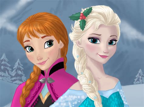 Anna And Elsa Frozen Fan Art 37928291 Fanpop