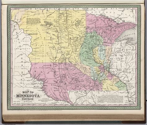 Map Of Minnesota Territory By Jh Young Scale 1 2400000 Published