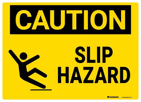 Caution Sign Slip Hazard