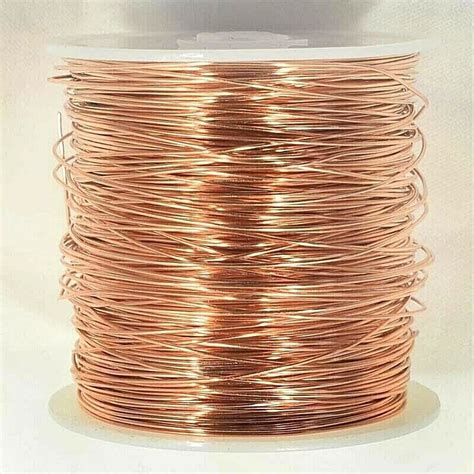 50 Mt Spool Solid Bright 999 Pure Bare Copper Wire 056mm 24g Swg