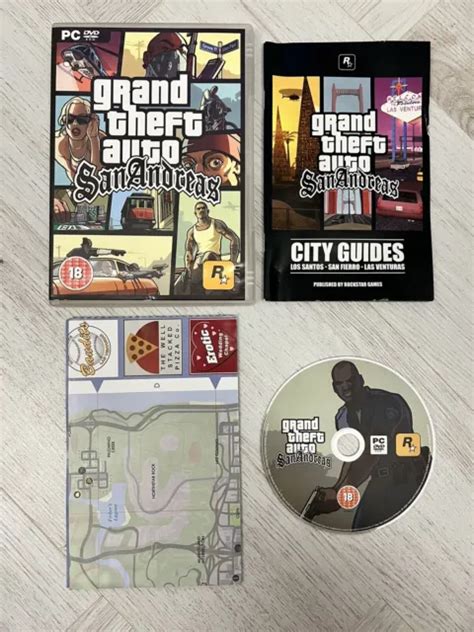 Grand Theft Auto Gta San Andreas Pc Game Cd Rom Complete Map 1402