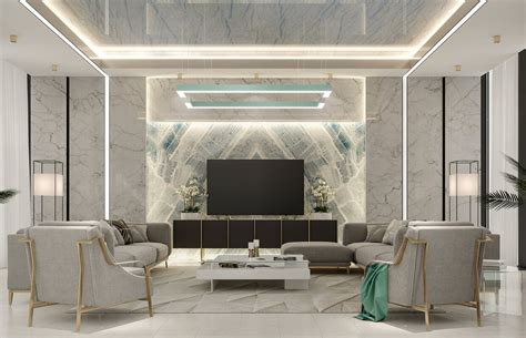 Interior Design Of Luxury Modern Residence Riyadh Saudi Arabia Cas