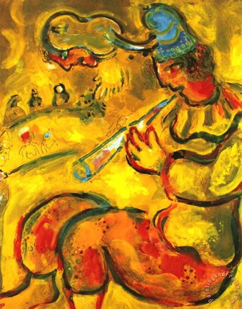 Marc Chagall The Yellow Clown Painting The Yellow Clown Print For Sale In 2023 Marc Chagall