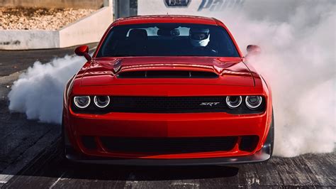 2018 Dodge Challenger Srt Demon Burnout Wallpaper Hd Car Wallpapers 7890