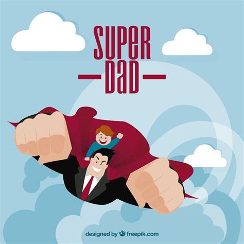 Super Dad Illustration Super Dad Fathers Day Poster Educational Leadership