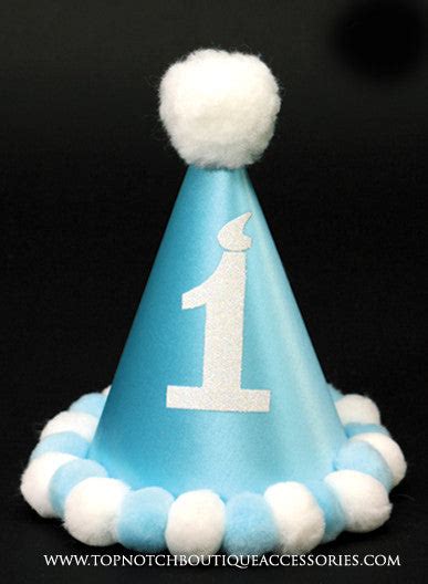 Boys 1st Birthday Blue Party Hat Accessories By Me