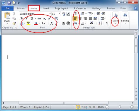 Menu Format Pada Microsoft Word 2010 Imagesee