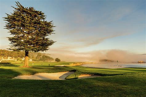 Sunset At Pebble Beach Photograph By Mike Centioli Pixels