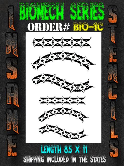 Bio 1c Biomech Insane Custom Stencils