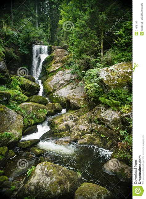 Black Forest Falls In Trieberg Germany Stock Image Image Of Outdoors