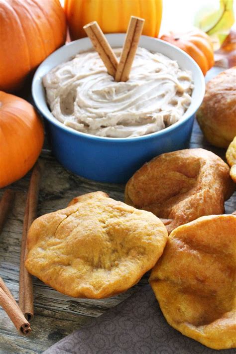 Fried Pumpkin Scones With Cinnamon Cream Cheese Butter
