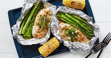Honey Lime Chicken And Veggies In Foil