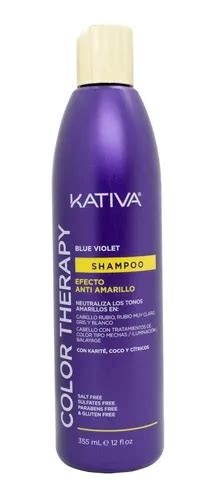 Kativa Color Therapy Blue Violet Shampoo Matizador 355ml Mercadolibre