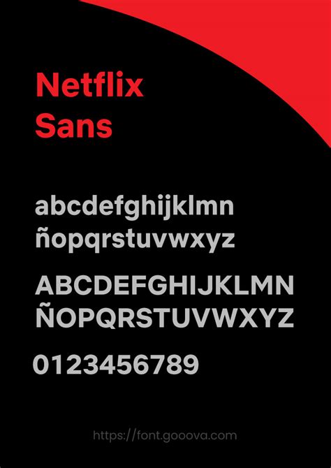 Netflix Sans Font Free Download Gooova Fonts