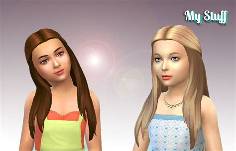 Mystufforigin Innovation Hair For Girls Sims 4 Hairs Sims Hair