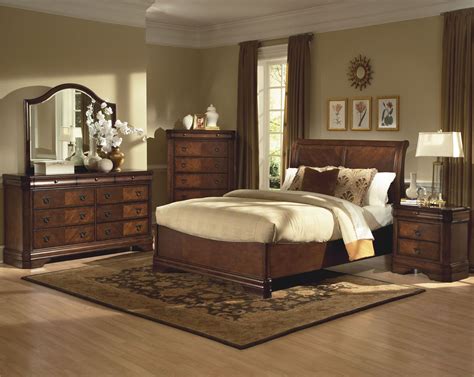 Sheridan Burnished Cherry Queen Sleigh Bed From New Classics 00 005