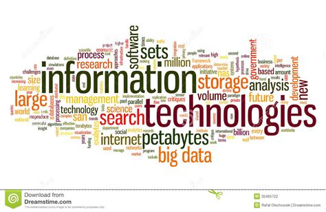 Information Technology in Tag Cloud Stock Illustration - Illustration ...