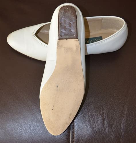White Flats Womens Shoes Size 45 White Leather Shoes Etsy
