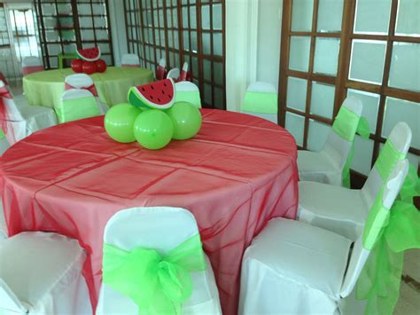 Watermelon centerpieces | Watermelon birthday parties, Watermelon birthday, Watermelon party favors