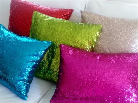 Buy Sequin Pillow Covers Select Your Size And Color Home Decor Throw