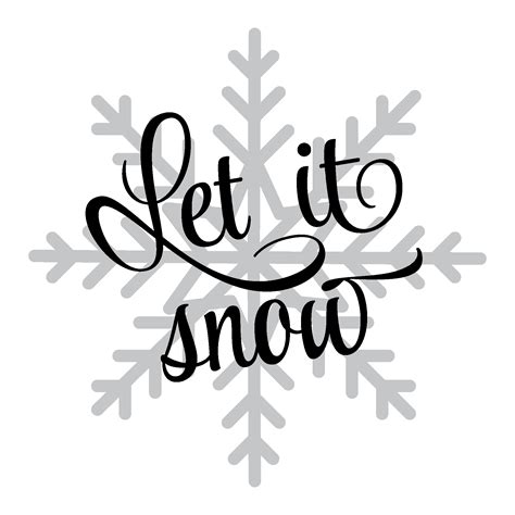 Download Let it Snow Snowflake Wall Quotes™ Decal | WallQuotes.com
