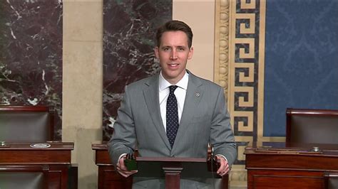 Protesters gathered outside the home of senator josh hawley in dc while he was in missouri, just days after announcing he would try to block biden's win. Senator Hawley Remarks on the Equality Act - YouTube