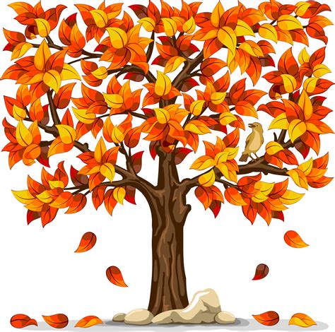 Autumn Tree Clip Art Transparent Autumn Tree Png Clipart Image Png