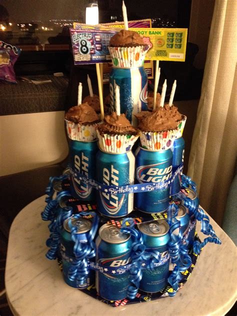 Beer Cake I Made For My Boyfriends 21st Birthday 20th Birthday Party