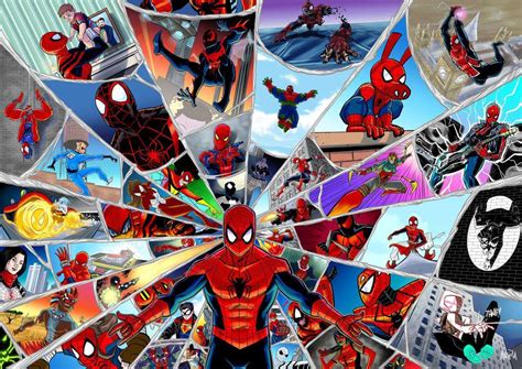 Spider Man Collage Wallpapers Wallpaper Cave