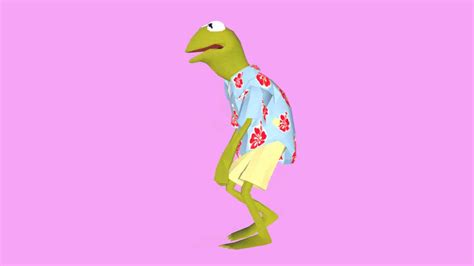 Kermit The Frog Walk Animated Right Chroma Youtube