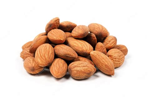 Premium Photo Almond Seeds Isolated On White Background