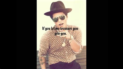 Treasure Bruno Mars Lyrics Youtube