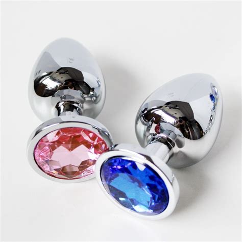 Popular Anal Plug M Size Colors Butt Plug Toys Anal Insert Stainless Steel Metal Plated