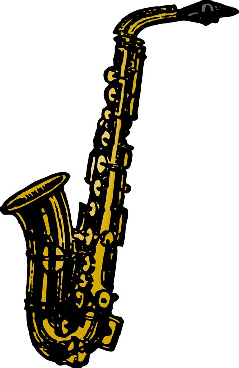 Saxophone Vector Clipart Image Free Stock Photo Public Domain Photo