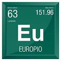 Europio Symbol Europium In Spanish Language Element Number 63 Of The ...