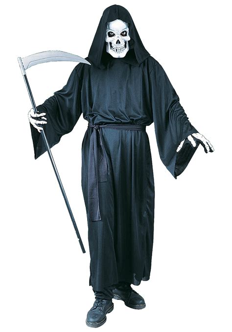 Grave Reaper Adult Costume Scary Grim Reaper Halloween Costumes