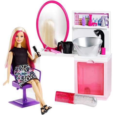 Barbie Sparkle Style Salon Doll And Playset Blonde