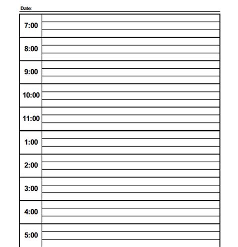 6 Best Images Of Printable Daily Calendar With Time Slots Printable