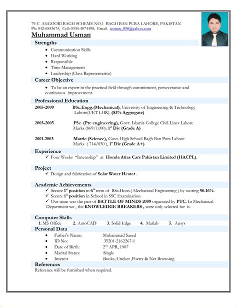 Use an mba resume template. Cv format for Fresher Nurses in 2020 | Resume format ...