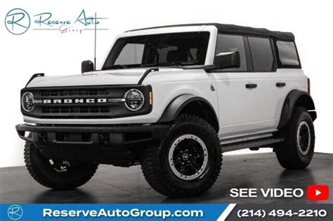 2022 Ford Bronco Oxford White With 1102 Miles Available Now Used