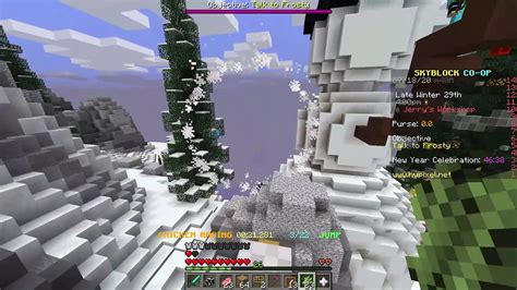 How To Get Ts On Top Of The Snowman In Hypixel Skyblock No Aote Or