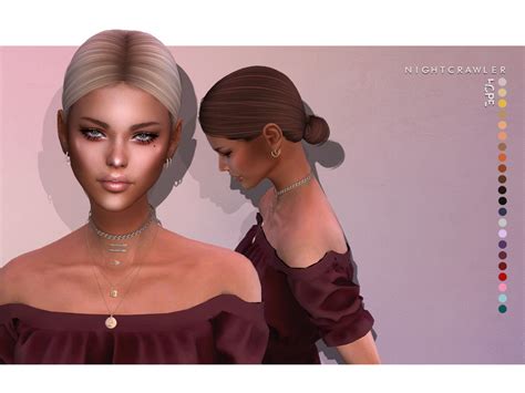 Nightcrawler Sims Nightcrawler Hope Hair Sims Hair Sims 4 Womens