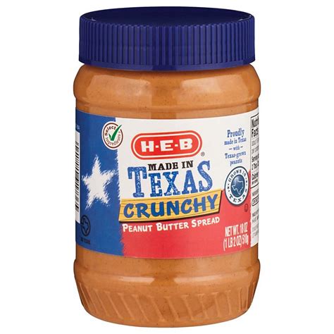 H E B Select Ingredients Crunchy Peanut Butter Shop Peanut Butter At