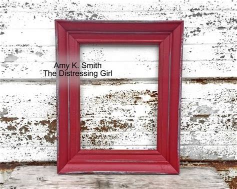 Reserved Listing One 9x12 Heritage Red Rustic Picture Frame Etsy