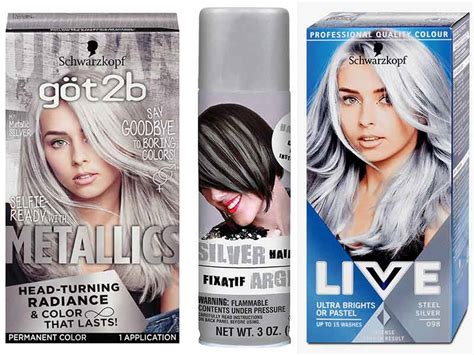 How To Dye Hair Gray Silver Best Grey Hair Dyes Colours Beauty Crew